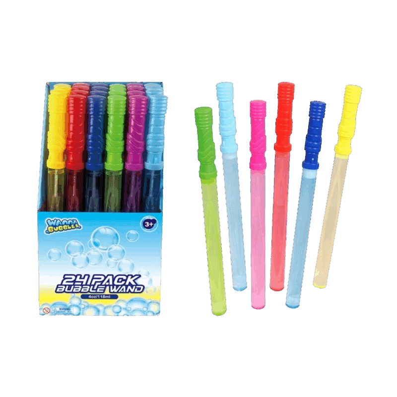 Bubble Wand  - Colours - 37cm - 118ml - [Display x 24]