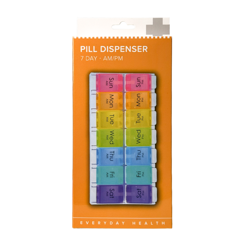 Pill Dispenser - 7 Day - AM/PM - Colour - Bemed