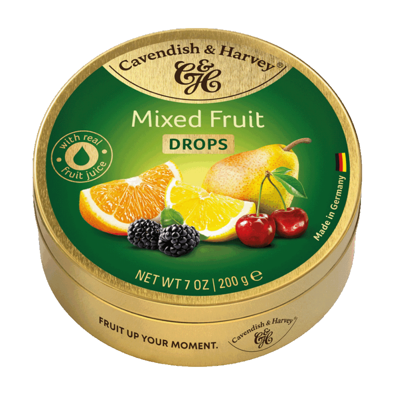 C&H - Mixed Fruit Drops - Travel Tin - 200g (10)