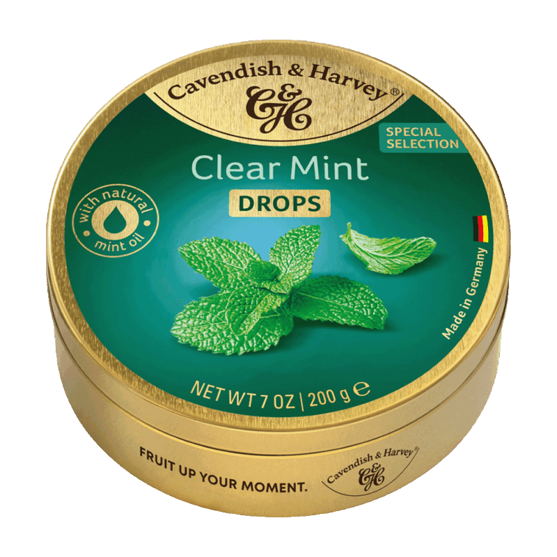 C&H - Clear Mint Drops - Travel Tin - 200g (10)