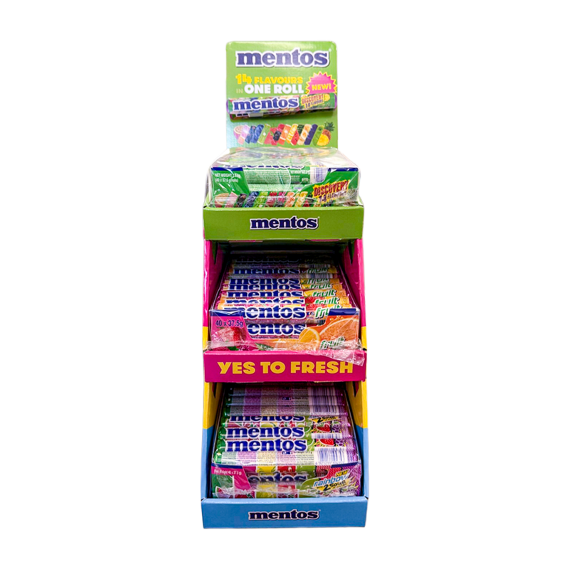 Mentos Display Unit x120 (Discovery/Fruit/Rainbow)