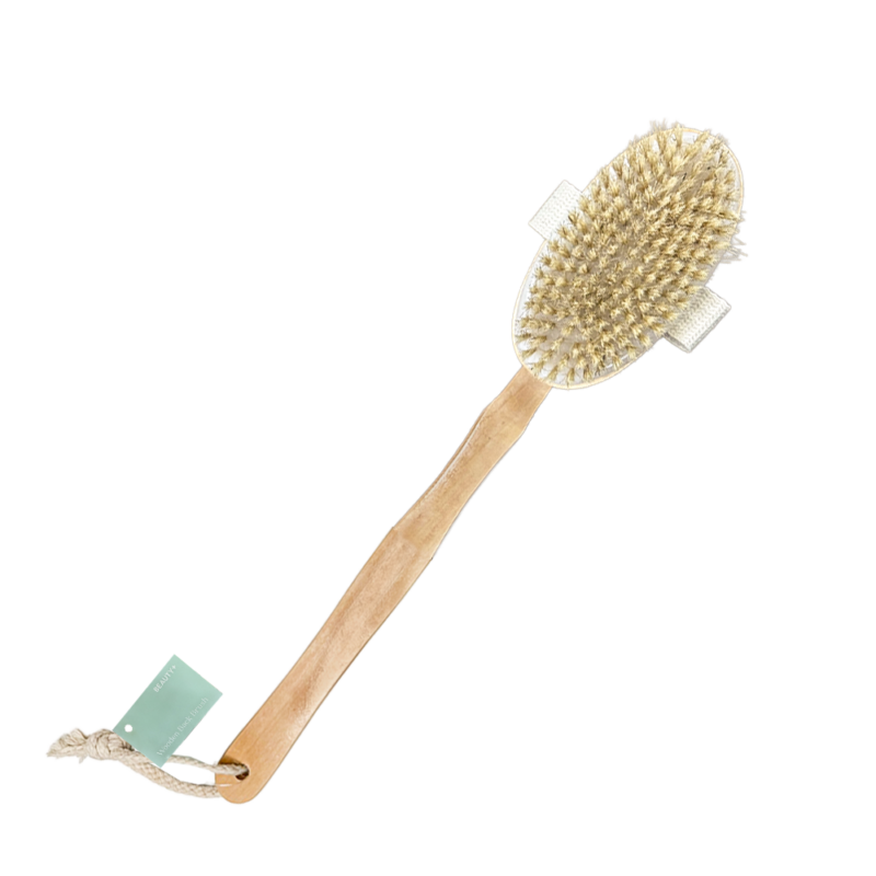 Wooden Back Brush - Bristle - Beauty+