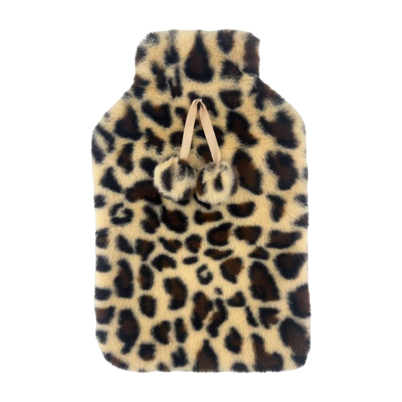 Hot Water Bottle Cover - Leopard Print