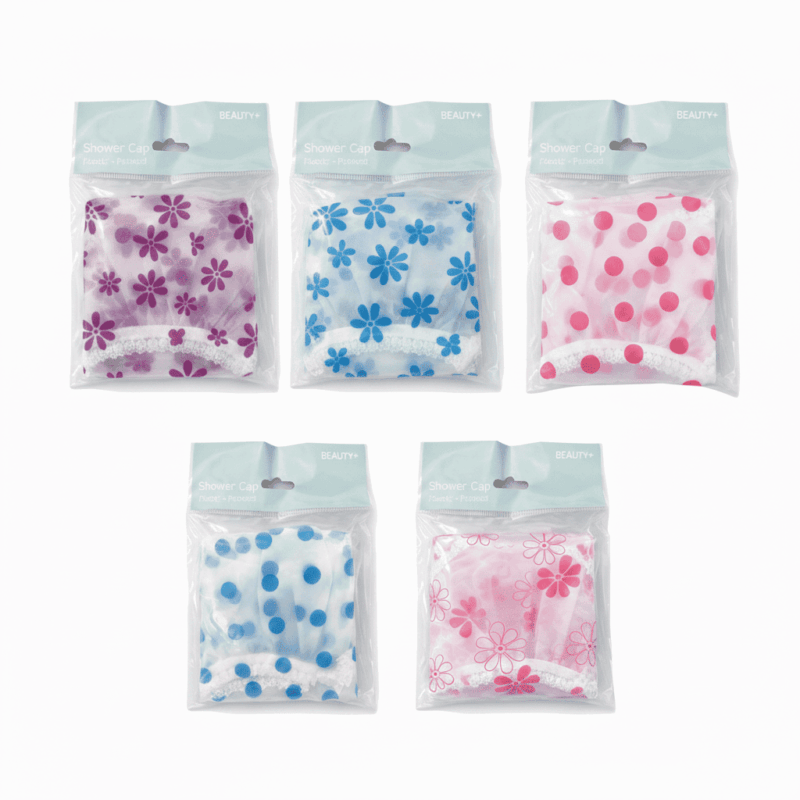 Shower Cap - Plastic - Printed (15)