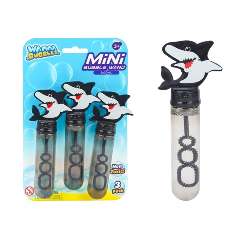 Bubble Blowers Mini  - Shark - 3 x 35ml
