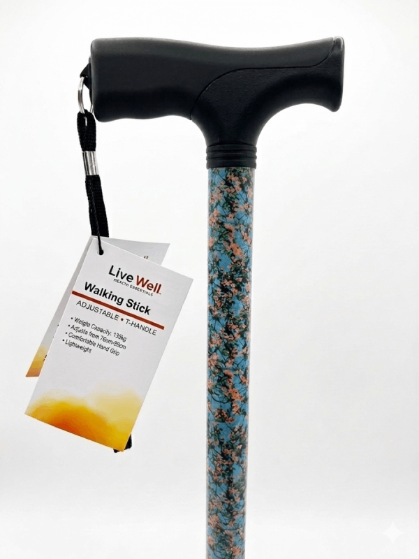 Walking Stick - Adjustable - Cherry Blossom