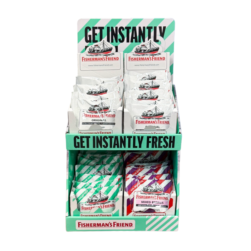 Fisherman's Friend Display Unit x48 (2xOrig/Mint/Mixed Berries)