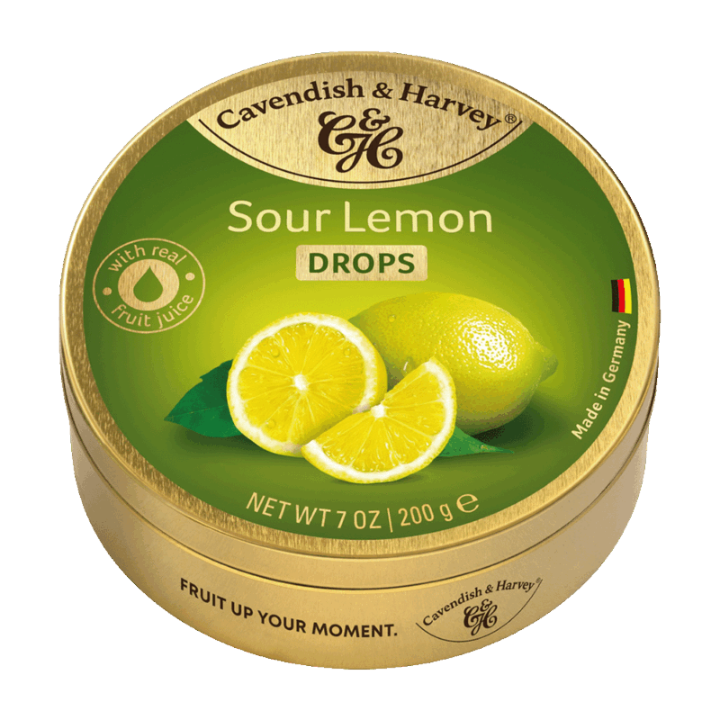 C&H - Sour Lemon Drops - Travel Tin - 200g (10)