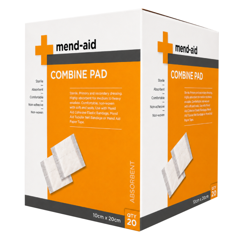 Combine Pad - 10cm x 20cm - 20 Pieces - Mend-Aid