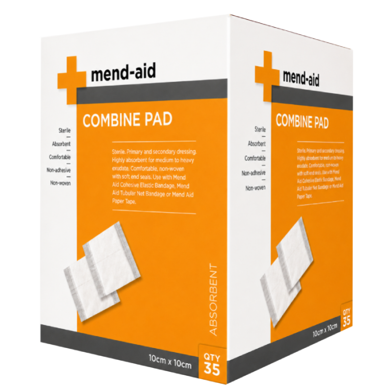 Combine Pad - 20cm x 20cm - 20 Pieces - Mend-Aid