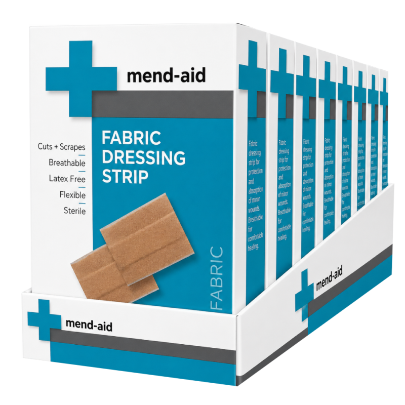 Fabric Dressing Strip - 6cm x 1m - [Display x 6] - Mend-Aid