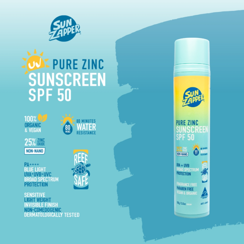 Pure Zinc Sunscreen SPF50  - 100g Pump