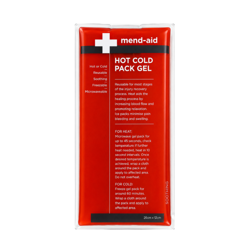 Hot Cold Pack - Gel - 26cm x 12cm - 1 Piece - Mend-Aid