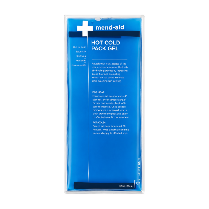 Hot Cold Pack - Gel - 32cm x 15cm - 1 Piece  - Mend-Aid