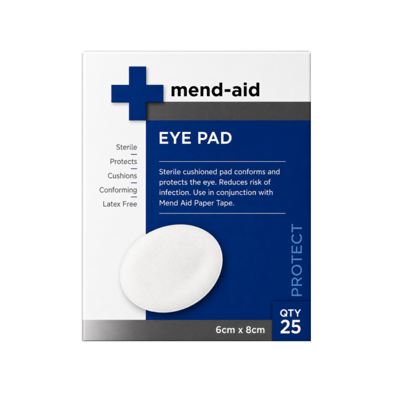 Eye Pad - Sterile - 6cm x 8cm - Pack x 25 - Mend-Aid