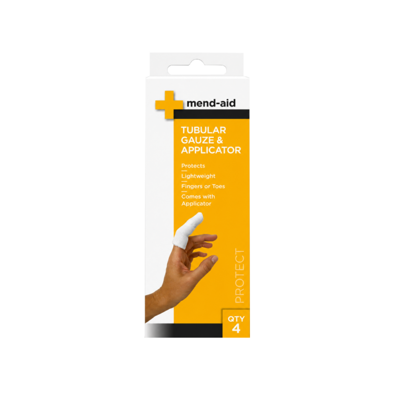 Tubular Gauze (Finger Cot) & Applicator - Mend-Aid