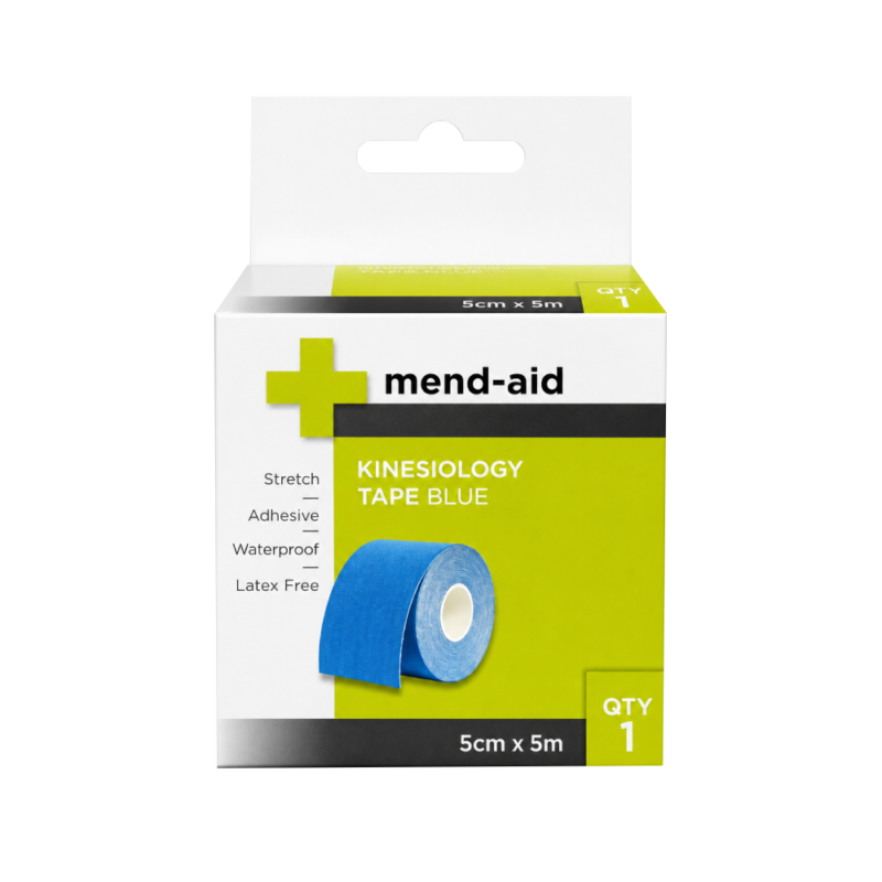 Kinesiology Tape - Blue - 5cm x 5m - Mend-Aid