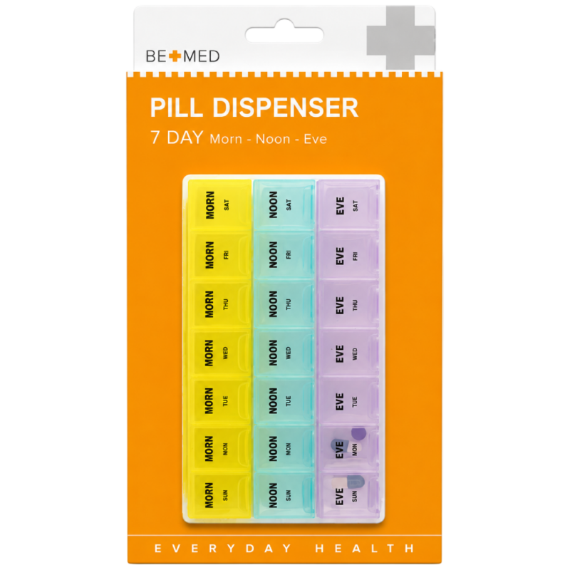 Pill Dispenser - 7 Days - 3 Doses/Day - Bemed