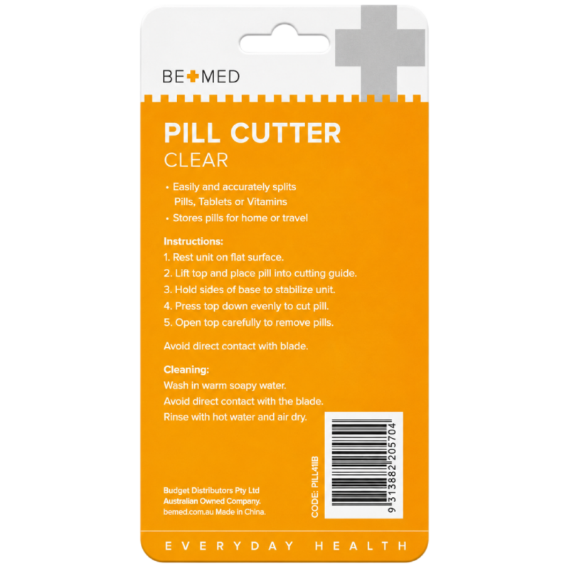 Pill Cutter - Clear - Bemed