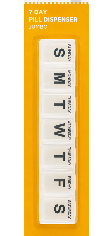 Pill Dispenser - 7 Day - Jumbo - 28cm Long - Bemed