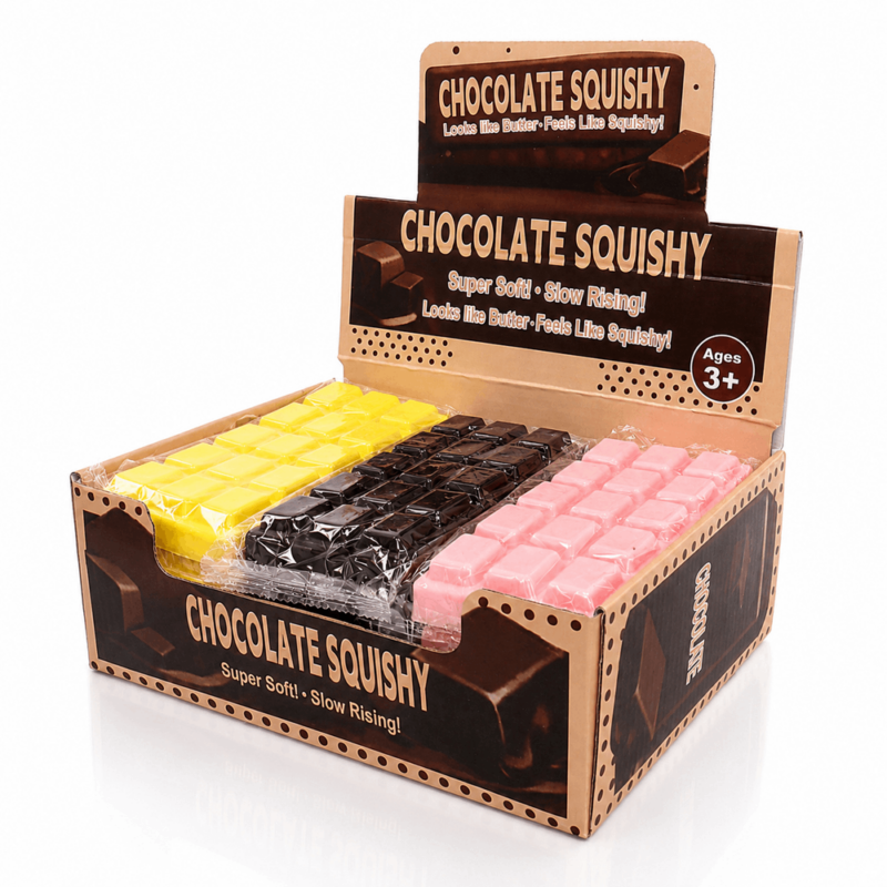 Fidget Squeeze Chocolate Block 16cm x 7cm [12]
