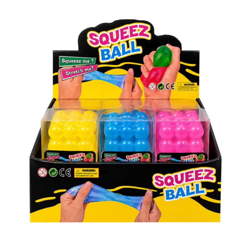 Fidget Squeeze & Stretch Bubble Cube 4.5cm [12]