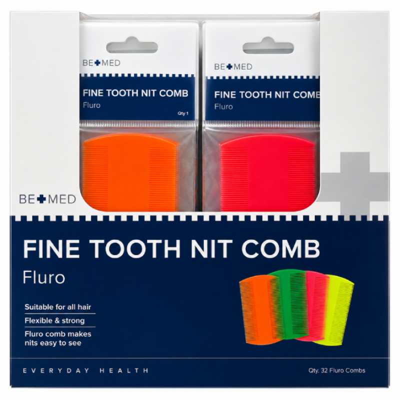 Fluro Nit Comb - Display x 32 - Bemed