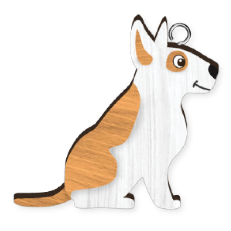 Bull Terrier Key Ring Pk x4