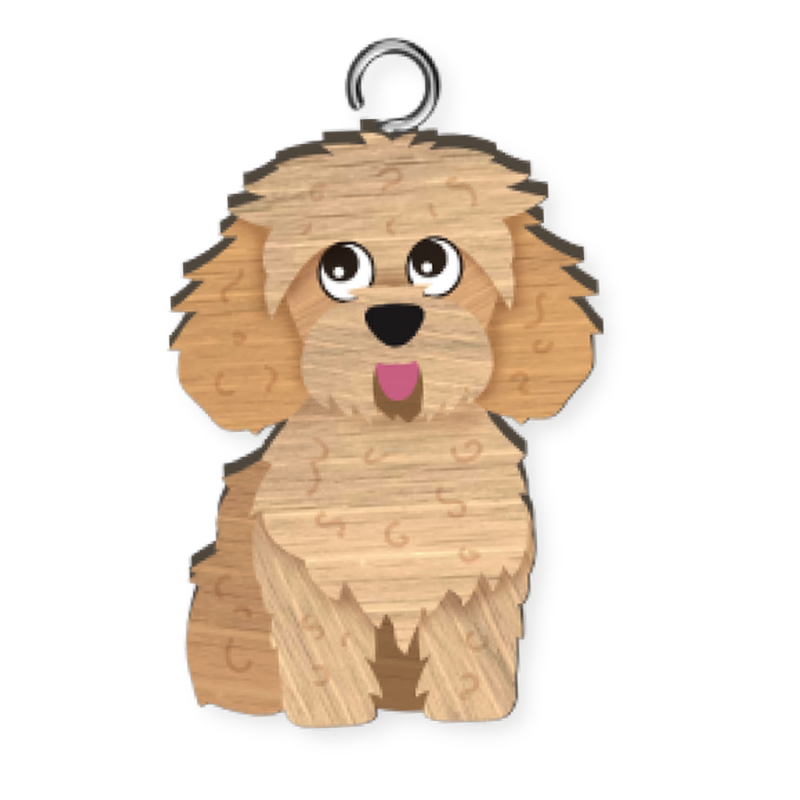 Cavoodle Key Ring Pk x4