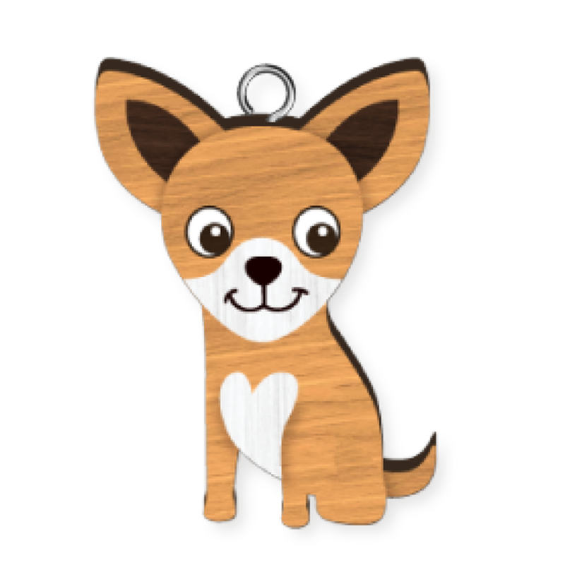 Chihuahua Key Ring Pk x4