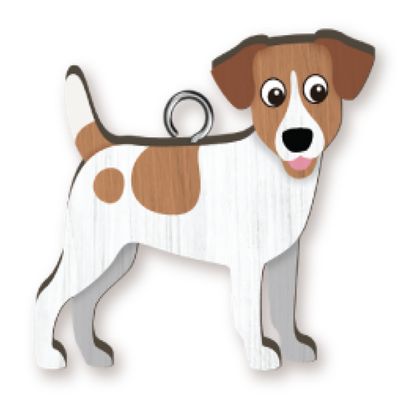 Jack Russell Key Ring Pk x4