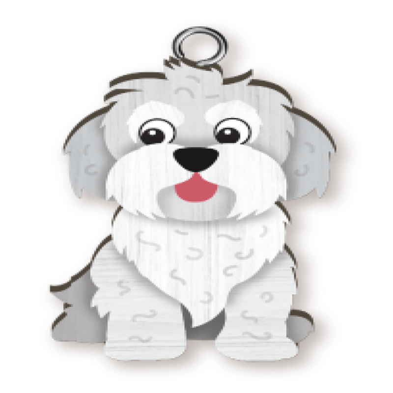 Maltese Key Ring Pk x4