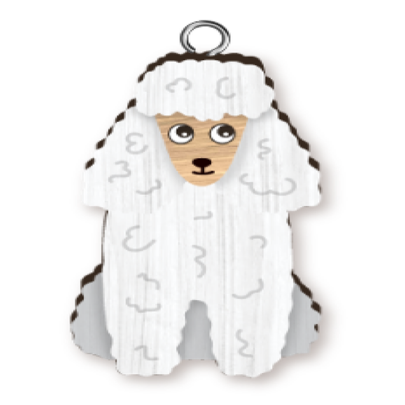 Poodle Key Ring Pk x4