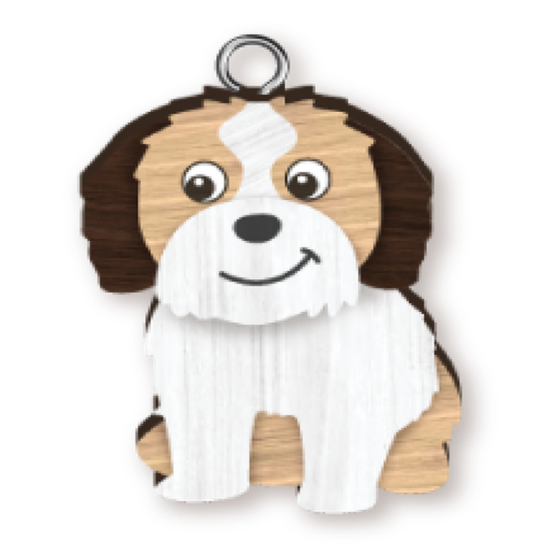 Shihtzu Key Ring Pk x4