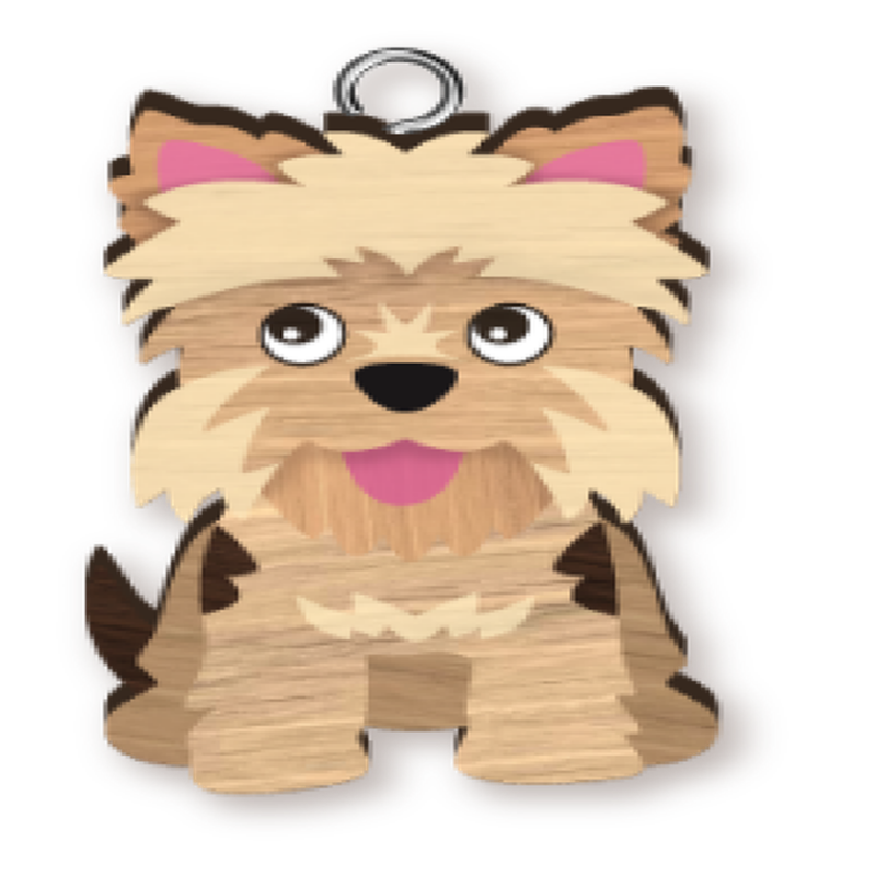 Terrier Key Ring Pk x4