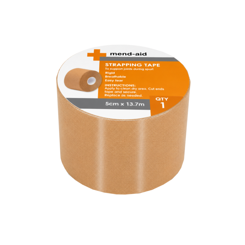 Strapping Tape - 5cm x 13.7m - Display x 6 - Mend-Aid