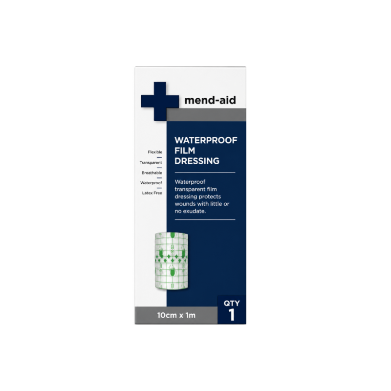 Waterproof Film Dressing - 10cm x 1m - Mend-Aid