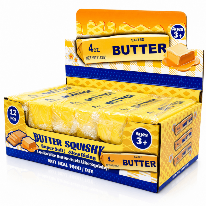 Squishy Squeeze Butter Squishy 13.5cm x 4cm x 4cm [12]