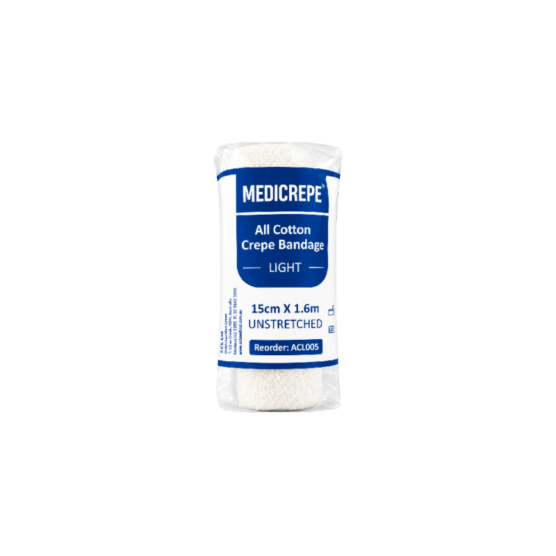 Crepe Bandage - Light - 15cm x 1.6m