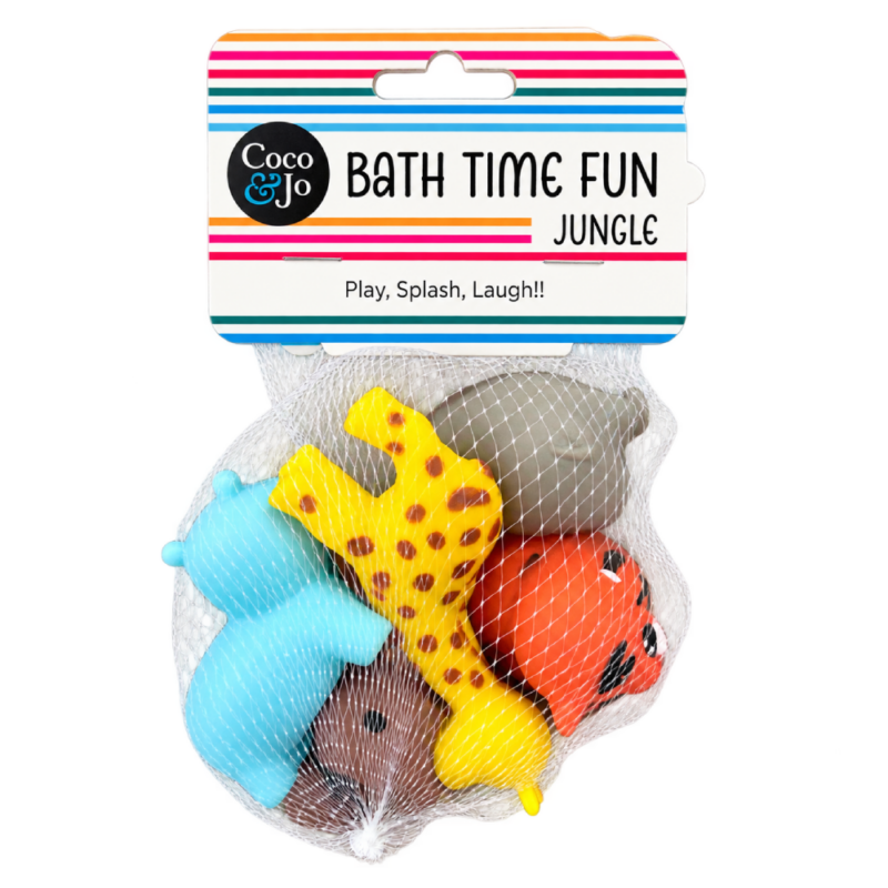 Coco & Jo Bath Time Fun - Jungle - 6 Pce