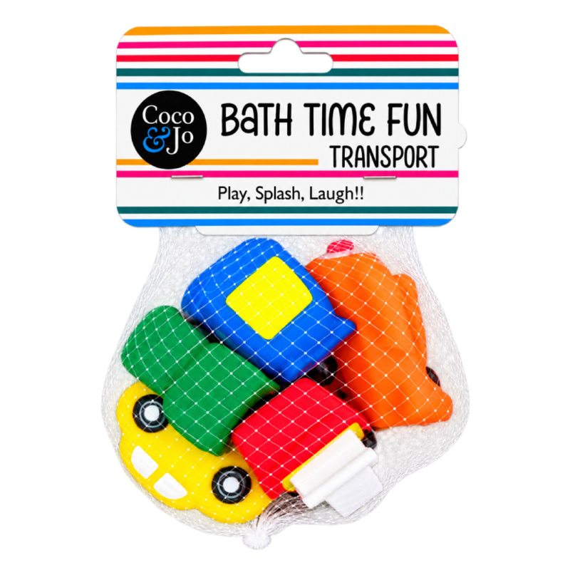 Coco & Jo Bath Time Fun - Transport - 5 Pce