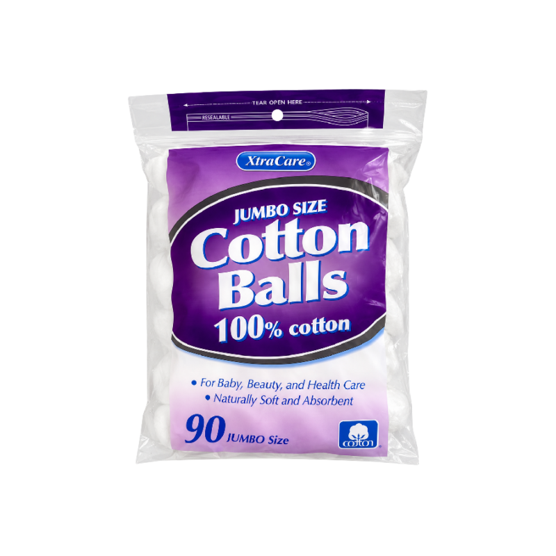 Cotton Balls - 100% Cotton - Jumbo Size - 90 Pieces