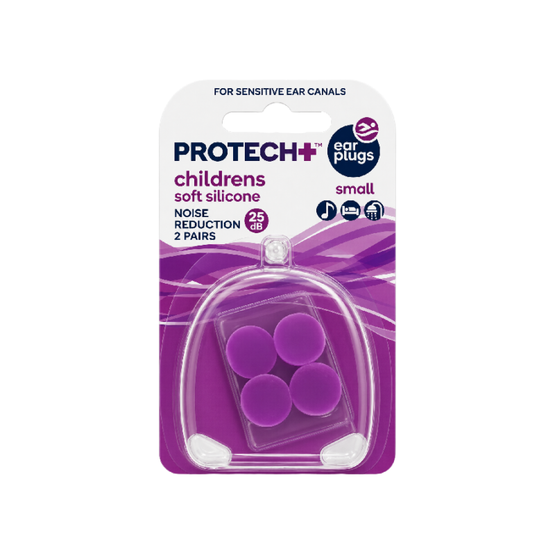 Protech Earplugs - Silicone - Childrens - 2 Pairs (8)