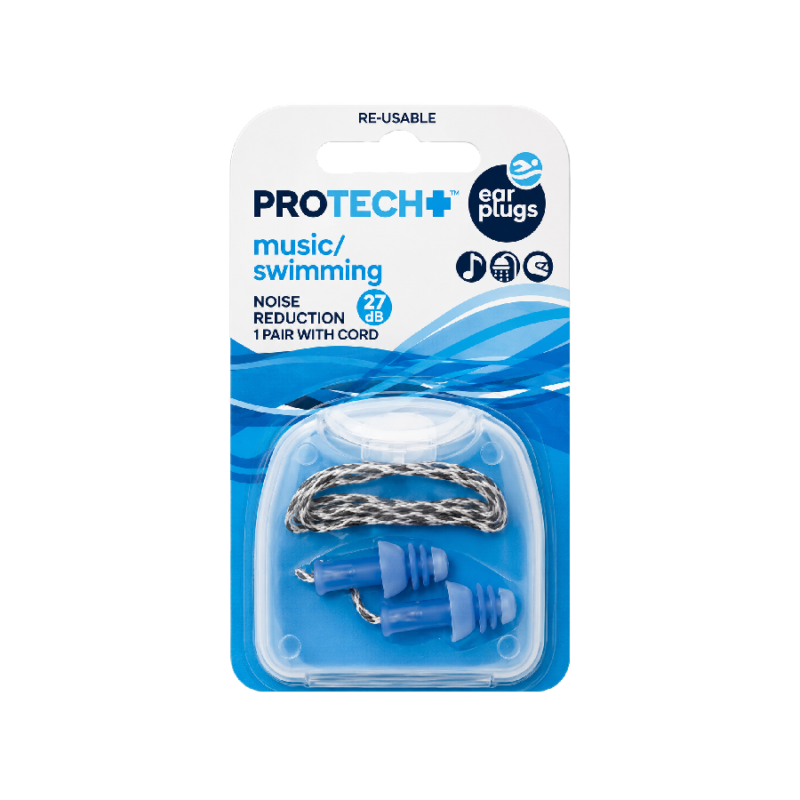 Protech Earplugs - Music/Swimming - 1 Pair (8)