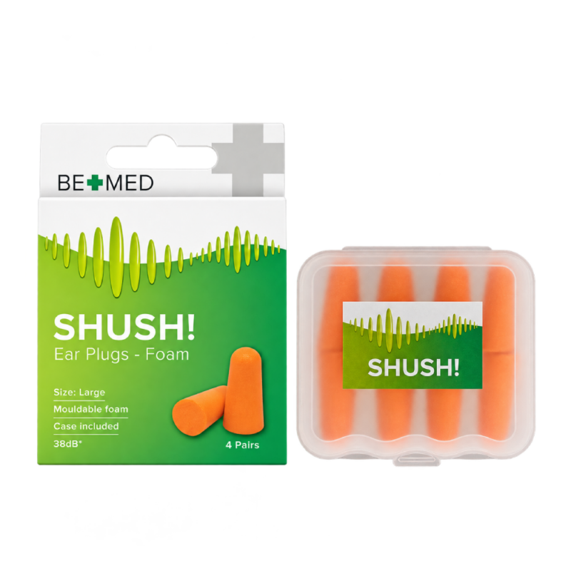 SHUSH! - Ear Plugs - Foam - Large - Case x4 Prs