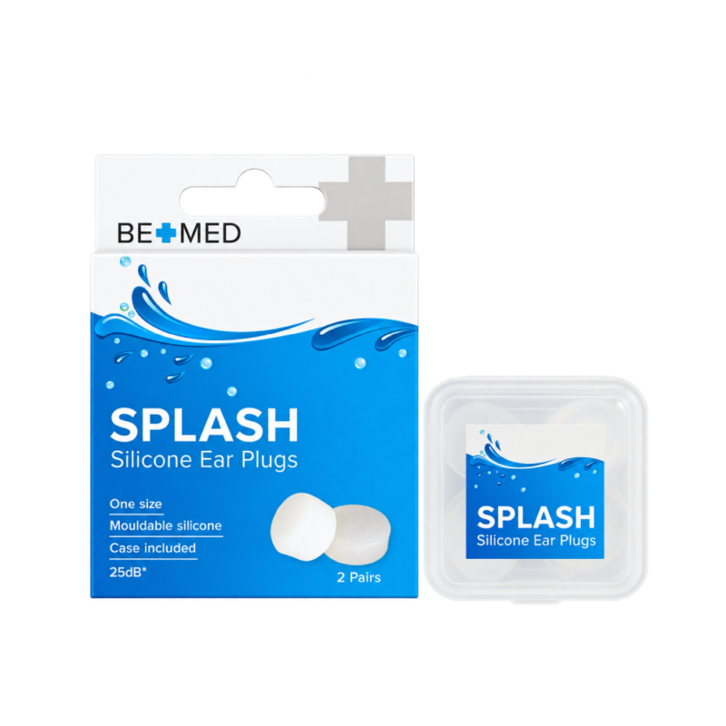 SPLASH! - Ear Plugs - Silicone - Adult - Case x2 Prs