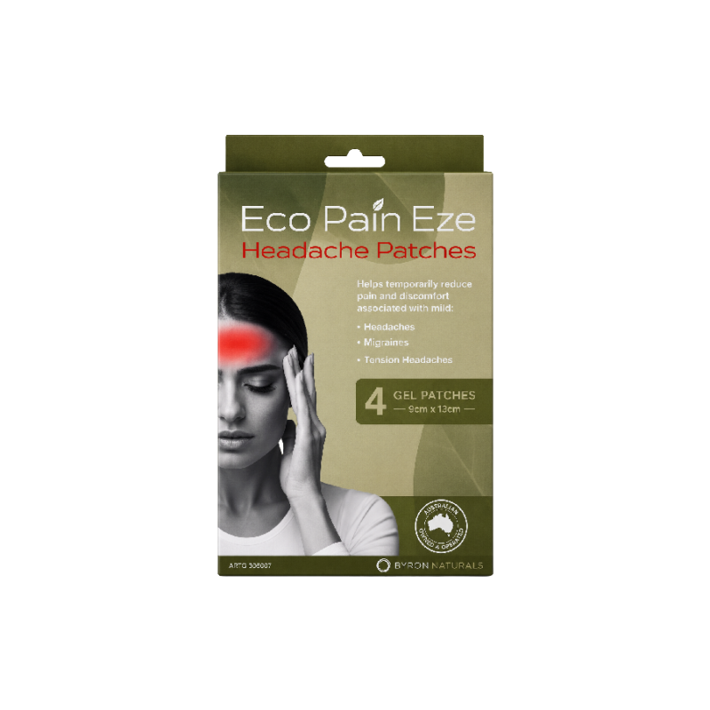 Eco Pain Eze - Headache Patches - 4 Patches - 5cm x 12cm (6)