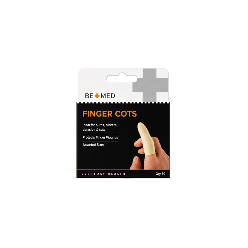 Finger Cots - Assorted Sizes - 30 Pieces - Bemed