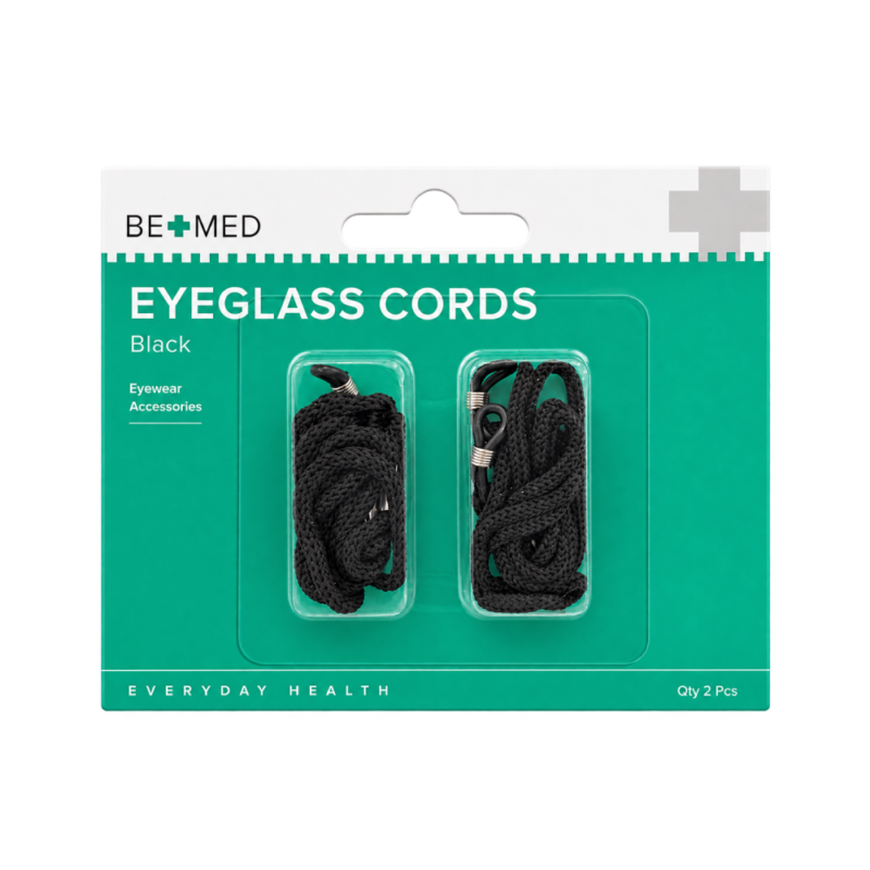 Glasses Cord - Black - 2 pairs - Bemed