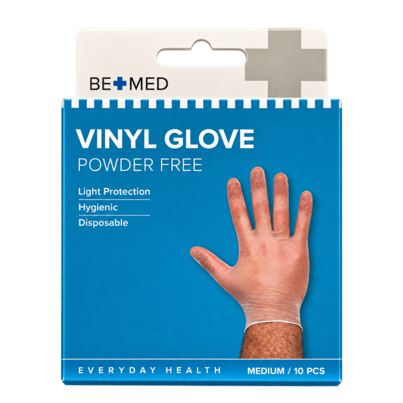 Vinyl Glove Powder Free - Med - 10 Pcs